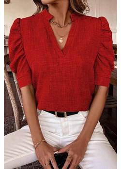 Bluzka RIPOELSA RED ze sklepu Ivet Shop w kategorii Bluzki damskie - zdjęcie 173521775