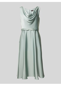 Sukienka koktajlowa o długości do kolan z lejącym dekoltem ze sklepu Peek&Cloppenburg  w kategorii Sukienki - zdjęcie 173521846