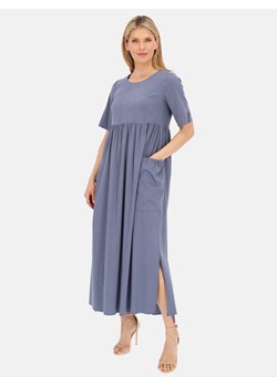 Niebieska sukienka długa Potis & Verso Moon ze sklepu Eye For Fashion w kategorii Sukienki - zdjęcie 173522189