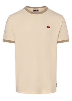 ellesse Koszulka męska - Medunitos Mężczyźni Bawełna beżowy jednolity ze sklepu vangraaf w kategorii T-shirty męskie - zdjęcie 173522457