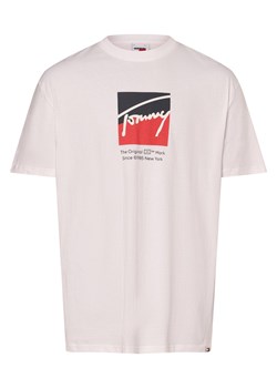Tommy Jeans Koszulka męska Mężczyźni Bawełna biały nadruk ze sklepu vangraaf w kategorii T-shirty męskie - zdjęcie 173522466
