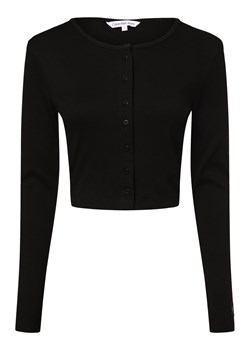 Calvin Klein Jeans Damska kurtka koszulowa Kobiety Bawełna czarny jednolity ze sklepu vangraaf w kategorii Swetry damskie - zdjęcie 173522475