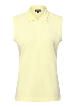 Franco Callegari Damska koszulka polo Kobiety Bawełna cytrynowy jednolity ze sklepu vangraaf w kategorii Bluzki damskie - zdjęcie 173522497