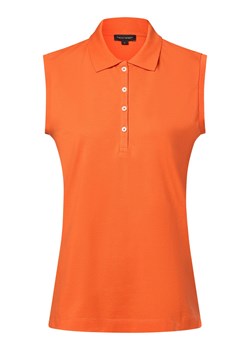 Franco Callegari Damska koszulka polo Kobiety Bawełna pomarańczowy jednolity ze sklepu vangraaf w kategorii Bluzki damskie - zdjęcie 173522498