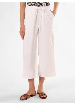 soyaconcept® Spodnie z zawartością lnu - SC-Ina 12-C Kobiety len biały jednolity ze sklepu vangraaf w kategorii Spodnie damskie - zdjęcie 173522575
