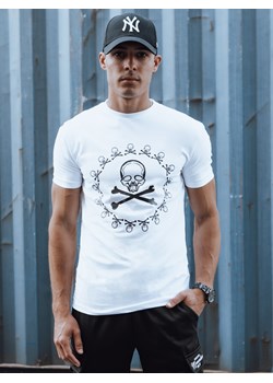 T-shirt męski z nadrukiem biały Dstreet RX5581 ze sklepu DSTREET.PL w kategorii T-shirty męskie - zdjęcie 173522685