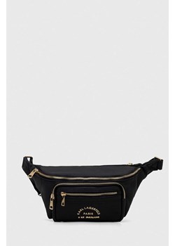 Karl Lagerfeld nerka skórzana kolor czarny ze sklepu ANSWEAR.com w kategorii Nerki - zdjęcie 173524199