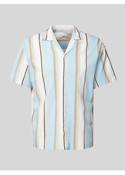 Koszula casualowa o kroju regular fit z rękawem o dł. 1/2 model ‘BLAPALMA’ ze sklepu Peek&Cloppenburg  w kategorii Koszule męskie - zdjęcie 173524685