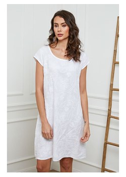La Compagnie Du Lin Lniana sukienka w kolorze białym ze sklepu Limango Polska w kategorii Sukienki - zdjęcie 173524899