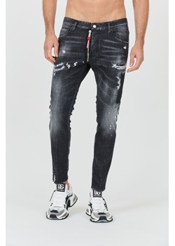 DSQUARED2 Czarne jeansy Skater Jean, Wybierz rozmiar 54 ze sklepu outfit.pl w kategorii Jeansy męskie - zdjęcie 173526229