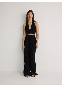 Reserved - Spodnie z wiskozy - czarny ze sklepu Reserved w kategorii Spodnie damskie - zdjęcie 173526538