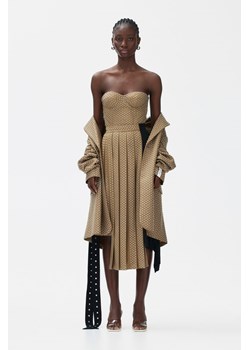 H & M - Spódnica z domieszką wełny zdobiona ćwiekami - Beżowy ze sklepu H&M w kategorii Spódnice - zdjęcie 173527635