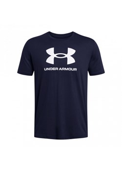 Męski t-shirt z nadrukiem Under Armour UA Sportstyle Logo Update SS - granatowy ze sklepu Sportstylestory.com w kategorii T-shirty męskie - zdjęcie 173532218
