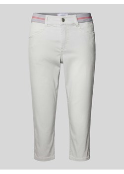 Spodnie capri z elastycznym pasem model ‘Anna’ ze sklepu Peek&Cloppenburg  w kategorii Spodnie damskie - zdjęcie 173532465