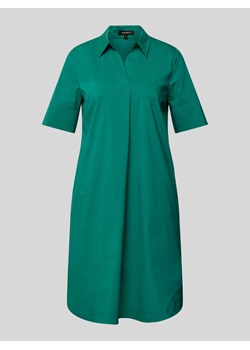 Sukienka koszulowa o długości do kolan w jednolitym kolorze ze sklepu Peek&Cloppenburg  w kategorii Sukienki - zdjęcie 173532485