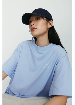 H & M - T-shirt oversize z nadrukiem - Niebieski ze sklepu H&M w kategorii Bluzki damskie - zdjęcie 173532738