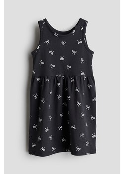 H & M - Bawełniana sukienka we wzory - Szary ze sklepu H&M w kategorii Sukienki dziewczęce - zdjęcie 173532808