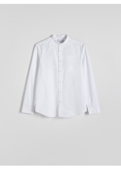 Reserved - Koszula slim fit ze stójką - biały ze sklepu Reserved w kategorii Koszule męskie - zdjęcie 173536406
