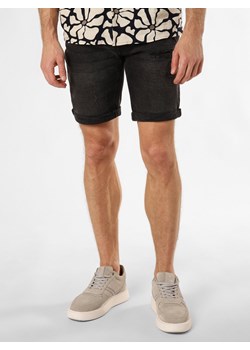 Aygill's Męskie spodenki jeansowe - Newcastle Mężczyźni Jeansy czarny jednolity ze sklepu vangraaf w kategorii Spodenki męskie - zdjęcie 173538078