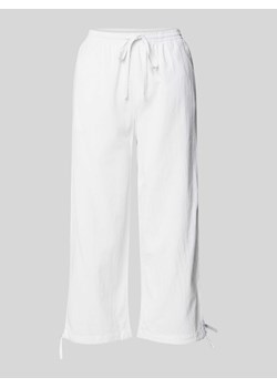 Spodnie o kroju slim fit z elastycznym paskiem model ‘CISSIE’ ze sklepu Peek&Cloppenburg  w kategorii Spodnie damskie - zdjęcie 173538097
