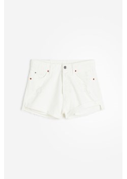H & M - Dżinsowe szorty High - Biały ze sklepu H&M w kategorii Szorty - zdjęcie 173538638