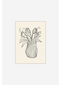H & M - Affordable Art Prints - Vase Sketch - Biały ze sklepu H&M w kategorii Plakaty - zdjęcie 173540065