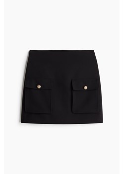 H & M - Mini spódniczka z kieszonkami - Czarny ze sklepu H&M w kategorii Spódnice - zdjęcie 173540068