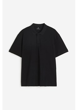 H & M - Top polo z piki Relaxed Fit - Czarny ze sklepu H&M w kategorii T-shirty męskie - zdjęcie 173540075