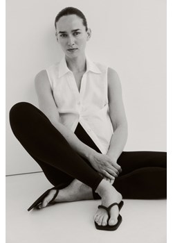 H & M - MAMA Bezszwowe legginsy - Czarny ze sklepu H&M w kategorii Spodnie ciążowe - zdjęcie 173540086