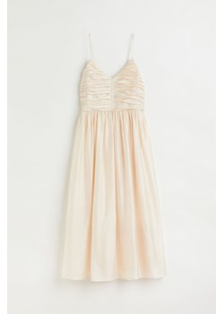 H & M - Sukienka z drapowaną górą - Beżowy ze sklepu H&M w kategorii Sukienki - zdjęcie 173540117