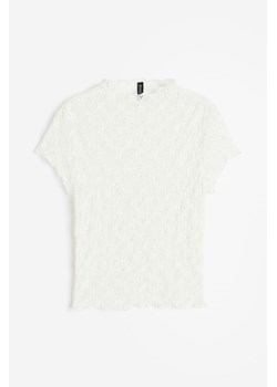 H & M - Koronkowy top - Biały ze sklepu H&M w kategorii Bluzki damskie - zdjęcie 173540158