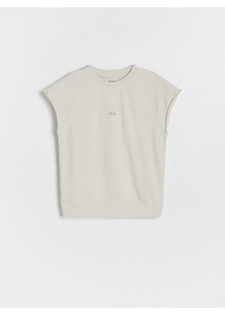Reserved - Bawełniany t-shirt oversize - beżowy ze sklepu Reserved w kategorii T-shirty chłopięce - zdjęcie 173541615