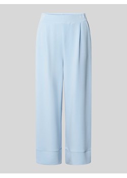 Spodnie materiałowe z szeroką,skróconą nogawką ze sklepu Peek&Cloppenburg  w kategorii Spodnie damskie - zdjęcie 173542008