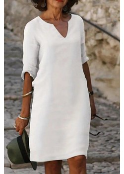 Sukienka FIOLMEA WHITE ze sklepu Ivet Shop w kategorii Sukienki - zdjęcie 173542199