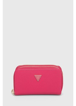 Guess portfel + brelok damski kolor różowy GFBOXW P4302 ze sklepu ANSWEAR.com w kategorii Portfele damskie - zdjęcie 173542966