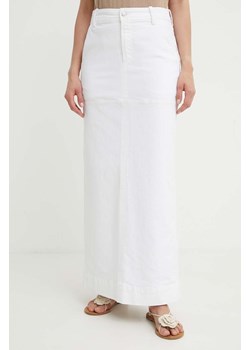 A.L.C. spódnica jeansowa Hunter kolor biały maxi prosta 3SKRT00538 ze sklepu ANSWEAR.com w kategorii Spódnice - zdjęcie 173543028