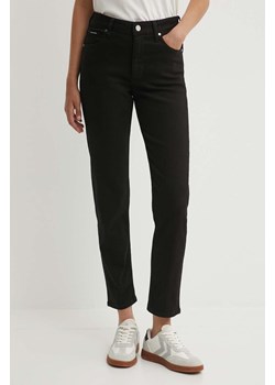 Calvin Klein jeansy damskie kolor czarny K20K207303 ze sklepu ANSWEAR.com w kategorii Jeansy damskie - zdjęcie 173543036