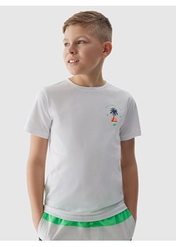 4F Koszulka w kolorze białym ze sklepu Limango Polska w kategorii T-shirty chłopięce - zdjęcie 173545128