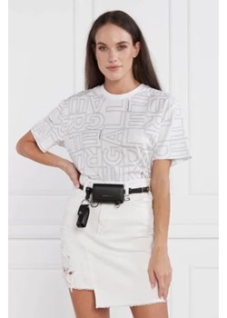 Karl Lagerfeld T-shirt square aop | Regular Fit ze sklepu Gomez Fashion Store w kategorii Bluzki damskie - zdjęcie 173546047