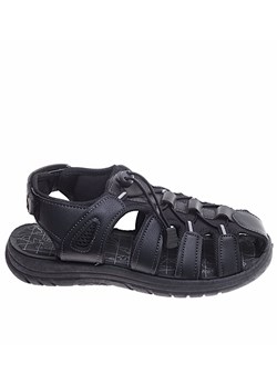 Czarne męskie sandały na rzepy /F6-3 16457 S236/ ze sklepu Pantofelek24.pl w kategorii Sandały męskie - zdjęcie 173548036