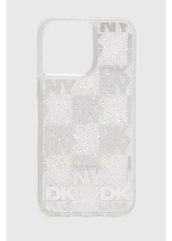 Dkny etui na telefon iPhone 15 Pro Max 6.7&quot; kolor biały DKHCP15XLCPEPT ze sklepu ANSWEAR.com w kategorii Etui - zdjęcie 173549578