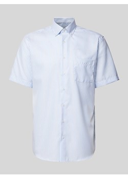 Koszula biznesowa o kroju modern fit z rękawem o dł. 1/2 ze sklepu Peek&Cloppenburg  w kategorii Koszule męskie - zdjęcie 173550235