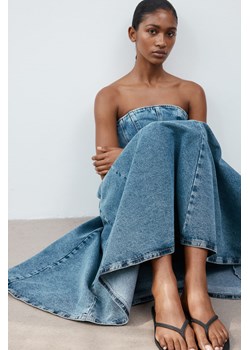 H & M - Kloszowa spódnica dżinsowa - Niebieski ze sklepu H&M w kategorii Spódnice - zdjęcie 173550457