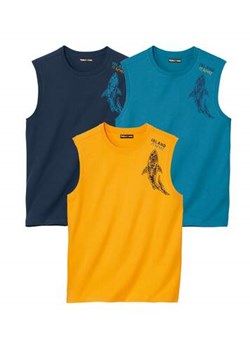 Zestaw 3 koszulek bez rękawów Pacific Shark ze sklepu Atlas For Men w kategorii T-shirty męskie - zdjęcie 173551969