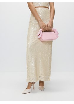 Reserved - Skórzana mini torebka z kokardą - różowy ze sklepu Reserved w kategorii Torebki damskie - zdjęcie 173552229