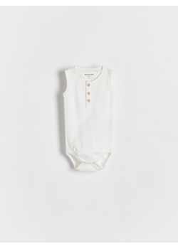 Reserved - Bawełniane body - złamana biel ze sklepu Reserved w kategorii Odzież dla niemowląt - zdjęcie 173552248