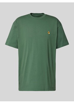 T-shirt z wyhaftowanym logo model ‘SCRIPT’ ze sklepu Peek&Cloppenburg  w kategorii T-shirty męskie - zdjęcie 173552997