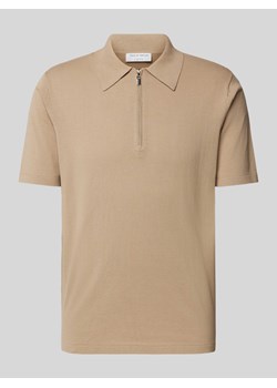 Koszulka polo z zamkiem błyskawicznym model ‘Orbit’ ze sklepu Peek&Cloppenburg  w kategorii T-shirty męskie - zdjęcie 173553108