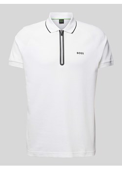 Koszulka polo kroju regular fit z fakturowanym wzorem model ‘Philix’ ze sklepu Peek&Cloppenburg  w kategorii T-shirty męskie - zdjęcie 173553365