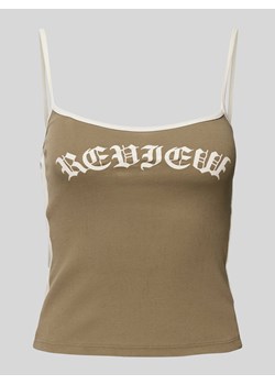 Top na ramiączkach z nadrukiem z logo ze sklepu Peek&Cloppenburg  w kategorii Bluzki damskie - zdjęcie 173553436